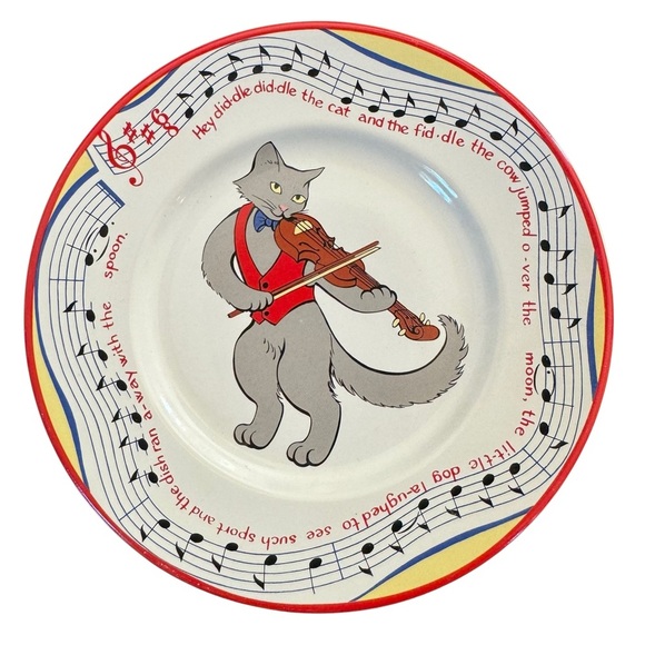 HP🎉TIFFANY & CO. Vintage “Hey Diddle Diddle”3 Piece Child Baby Feeding Set China - Picture 8 of 16